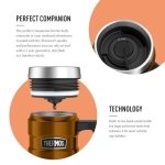 Thermos Stainless King Copper Travel Mug (470ml), Reusable Insulated Stainless Steel Coffee Cup for Hot or Cold Drinks, Vacuum Sealed Water Flask with a Leak-Proof Lid, 7hr Hot/18hr - Image 8