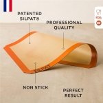Silpat AE420295-07 Premium Non-Stick Silicone Baking Mat, Half Sheet Size, 11-5/8" x 16-1/2" - Image 8