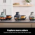 Ninja CRISPi Portable Air Fryer, 3.8L, 4-in-1: Air Fry, Roast, Keep Warm, Recrisp, Space Saving Compact Design, 2x Removable Glass Containers & Lids, 1700W, Cyber Space Blue FN101UKGY - Image 5