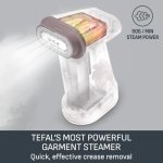 Tefal PureForce 2-in-1 Handheld Garment Steamer, Vertical steaming & Horizontal ironing, Boost & Eco modes, 25 second heat up, 180ml removable tank, 4 steam settings, DT8720G0, Pink and White - Image 9