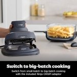 Ninja CRISPi Portable Air Fryer, 3.8L, 4-in-1: Air Fry, Roast, Keep Warm, Recrisp, Space Saving Compact Design, 2x Removable Glass Containers & Lids, 1700W, Cyber Space Blue FN101UKGY - Image 7