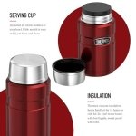 Thermos Stainless King Food Flask, 710ml Capacity - Sleek Multi- Purpose Flask for Daily Food Prep - Durable Stainless Steel with Red Finish - Ideal for On-the-Go Meals & Drinks - Image 6