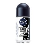 NIVEA MEN Black & White Original Anti-Perspirant Roll On (50ml), 72hr Anti-Sweat Roll On Deodorant for Men, No Stains on Black and White Clothes