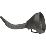 Draper 140mm PVC Flexible Funnel | Gauze Filter | Handle for Efficient Refilling | Multifunctional Funnels | 56141, Black - Image 2