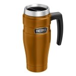 Thermos Stainless King Copper Travel Mug (470ml), Reusable Insulated Stainless Steel Coffee Cup for Hot or Cold Drinks, Vacuum Sealed Water Flask with a Leak-Proof Lid, 7hr Hot/18hr - Image 4