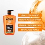 L'Oréal Men Expert, Hydra Energetic, XXL Shower Gel For Men, with Taurine and Vitamin C for an Instant Energy Kick, Convenient & Easy-to-Use Pump, Large 1L Pump Bottle - Image 4
