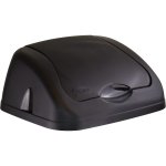 Sterling Ventures 60 Litres Premium Plastic Swing Bin for Home and Kitchen Rubbish Waste (Black) - Image 3