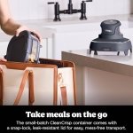 Ninja CRISPi Portable Air Fryer, 3.8L, 4-in-1: Air Fry, Roast, Keep Warm, Recrisp, Space Saving Compact Design, 2x Removable Glass Containers & Lids, 1700W, Cyber Space Blue FN101UKGY - Image 9