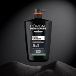 L'Oréal Men Expert, Pure Carbon, 5-in-1 XXL Shower Gel, A Total Action Body, Face, Hair Wash, Shave and Moisturiser Powered By Carbon, Total 5-in-1 Action, Large 1L Pump - Image 2