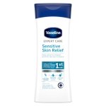 Vaseline Expert Care Sensitive Skin Relief Body Lotion – Deep Moisturising & Fast Absorbing Formula with Vaseline Jelly, Oatmeal & Ceramides – Soothes Dry, Itchy, Sensitive Skin 400ml