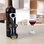 Foho Corkscrew Wine Bottle Opener with Bottle Stopper, Waiters Multifunctional Metal Wing Corkscrew for Wine Beer Cap Bottles Opener Remover - Image 3