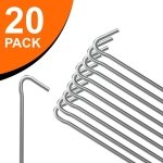 ANSIO® Tent Pegs Pack of 20 Galvanised Metal Pegs 4mm x 9 inch, Heavy Duty Camping Ground Pegs, Ideal for Camping,Hiking,Traveling,Beach and Outdoor - Image 8