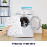 MOONLIGHT20015 Shower Bath Mat Non Slip Anti Mould & Mildew with Strong Suction Cups Grip and Drain Holes Soft Rubber Shower Mats - PVC Bathroom Mat Machine Washable (70x38cm, White) - Image 2