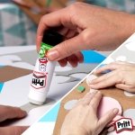 Pritt Glue Stick, Safe & Child-Friendly Craft Glue for Arts & Crafts Activities, Strong-Hold adhesive for School & Office Supplies, 22 g (Pack of 3) - Image 4