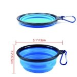 ZUOFENG Collapsible Travel Silicone Dog Cat Bowl Portable Pet Food Water Bowl, Feeding trough Portable Drinking Water Drinker with Water Hook, Easy to Carry, Save Space.（1 pcs） - Image 3