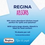 Regina Absorb Kitchen Towels – 8 Rolls Per Pack, Super Absorbent 2-ply Kitchen Towels, 75 Sheets Per Roll, Extra-large Sheets, 50percent More Than Previous XXL Products, Easy Open Pack - Image 7