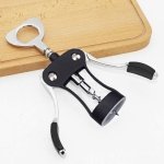 Foho Corkscrew Wine Bottle Opener with Bottle Stopper, Waiters Multifunctional Metal Wing Corkscrew for Wine Beer Cap Bottles Opener Remover - Image 4
