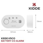 Kidde 5CO Carbon Monoxide Alarm and Detector with AA Batteries - 10 Year Sensor Life CO Alarm for Home - Image 9