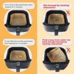 BYKITCHEN Air Fryer Parchment Paper Liner, 50PCS Square Air Fryer Liners Disposable, Greaseproof Paper, Compatible with COSORI, Ninja, Tefal, Russell Hobbs Fryers (Unbleached) - Image 3