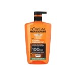L'Oréal Men Expert, Hydra Energetic, XXL Shower Gel For Men, with Taurine and Vitamin C for an Instant Energy Kick, Convenient & Easy-to-Use Pump, Large 1L Pump Bottle