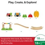 BRIO My First Railway Beginner Wooden Railway Train Set for Kids 18 Months Up - Image 9