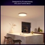 Philips Hue Devote Smart LED Panel Light, White and Color Ambiance, Round 30cm, 16.6W, 2000 Lumens, White Frame for Indoor Home Lighting, Ceiling, Living Room, Kitchen, Hallway, 1 Pack, S - Image 7