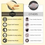 CarMax® English Premium Grade Natural Chamois Leather - Large - Perfect for drying off the whole car, glass, mirrors, inside and out, super soft and highly absorbent, Made in the UK - Image 3