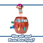 TOMY Pop Up Pirate Classic Children's Action Board Game, Family and Preschool Kids Game for Children 4, 5, 6, 7, 8 Year Old Boys Girls Adults,Packaging may vary, Wood - Choc Brown - Image 4