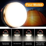 flintronic Camping Lantern, Camping Light USB Rechargeable Glare LED Tent Light with Magnetic Base, Waterproof Portable Outdoor Tent Light, 3 Modes with SOS for Hiking Fishing Emergency Home - Image 7