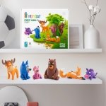 Hey Clay Forest Animals Set - Colourful Modeling Kids - Air Dry Clay Kit 15 cans and Sculpting Tools with Fun Interactive Instructions App - Image 2