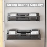 Aufworld Magnetic Spice Rack for Refrigerator, 2 Pack Magnetic Shelf, Fridge Magnet Organizer with Moveable 4 Hooks, Magnet Fridge Shelf for Kitchen Organization and Storage (2 Pack) - Image 7