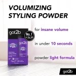 got2b POWDERful Volumising Styling Powder 10 g, Natural Hold, Powder Hair Styling, Volumising Styling Hair Powder, Instant Volume from the Roots, Vegan Formula - Image 6