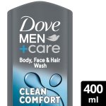 Dove Men+Care Hydrating Clean Comfort Men's 3-in-1 Hair, Face and Body Wash Body Cleanser shower gel with 24 hour nourishing MicroMoisture technology for relaxed and re-energised skin 400 ml - Image 6