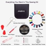 AUERVO Travel Mini Sewing Kit, Over 70 Premium Supplies, Filled with Needles, Scissors, Thimble, Thread, Tape Measure - Image 5
