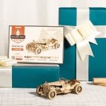 ROKR Car Wooden Model kit For Adult - 3D Puzzle Model Building Kits - Christmas Birthday Gifts For Teens and Adults (Grand Prix Car) - Image 2