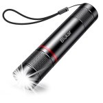 Blukar LED Torch Rechargeable, 2000L Super Bright Adjustable Focus Flashlight, 4 Lighting Modes, Long Battery Life, Waterproof Pocket Size Torch for Power Cuts, Emergency, Camping, Hiking, Outdoor