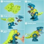Dreamon Take Apart Dinosaur Toys for Kids with Storage Box Electric Drill DIY Construction Build Set Educational STEM for Boys Girls 3 Years and Up - Image 6