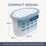 CUQOO Disposable Dehumidifier for Home 500ml, Pack of 10 Moisture Absorber Dehumidifiers for Damp, Mould, Kitchen, Wardrobe, Bedroom, Caravan, Office, Garage, Bathroom - Mini Condensation Absorbers - Image 7