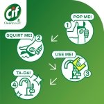 Cif Lemon Cream Cleaner multipurpose surface cleaner with 100% natural cleaning particles removes 100% of the toughest dirt 750 ml - Image 2