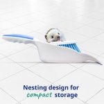 Spontex Dustpan & Brush Set | Large Capacity Dustpan | Durable Bristles & Easy-Sweep Rubber Blade | Compact Storage | Lightweight Design - Image 2