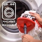 Vileda Turbo 2-in-1 Microfibre Mop and Bucket Set, Spin Mop for Cleaning Floors, Set of 1x Mop and 1x Bucket - Image 2