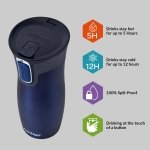 Contigo West Loop Autoseal Travel Mug, Stainless Steel Thermal Mug, Vacuum Flask, Leakproof Tumbler, Coffee Mug with BPA Easy-Clean Lid, 470 ml, Monaco - Image 10