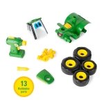 John Deere Build A Johnny Tractor, 16 Piece Building Farm Toy Car, Tractor Toy With Motorised Drill For 18 Months, 2, 3 and 4 Years Old Boys and Girls - Image 6