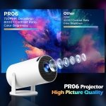 Technyon HY300 PRO+ 2025 | 1080P Full HD WiFi Projector with Android 11.0 – 12000 Lumens Portable Home Theater & Outdoor Movie Projector | Screen Mirroring for iOS/Android | Gaming & HDMI Compatible - Image 6