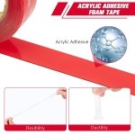 3M Double Sided Mounting Tape 12.5mm x 4.7m Clear 4905 0.5mm Thick Heavy Duty Adhesive Waterproof Foam Tape for Car Home Office Deco - Image 8