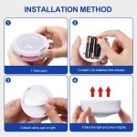 UEASE Under Cabinet LED Lights with Romote, 3PCS RGB Light Wireless Lights Battery Powered Puck Lights Under Cupboard Tap&Remote Control, 13 Colors, Dimmable, Timer, for Kitchen Bedroom - Image 5