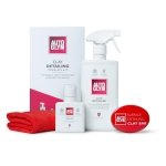 Autoglym Clay Detailing Complete Kit - Premium Car Care Kit Includes (500mL) Rapid Detailer, (100mL) Super Resin Polish, (1) Premium Clay Bar, (1) Hi-Tech Finishing Cloth