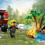 LEGO City 4x4 Fire Engine with Rescue Boat Building Toys for 5 Plus Year Old Boys & Girls, Imaginative Play Set Includes a Dinghy, Trailer, Tent, Camper and 2 Firefighter Minifigures, Gift Idea 60412 - Image 11