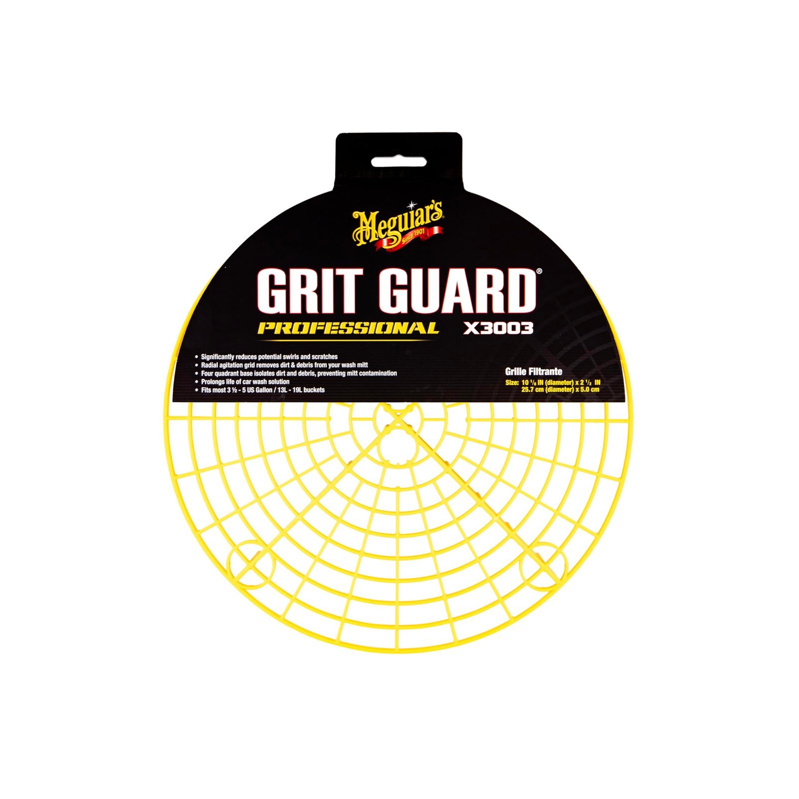 Meguiar's X3003 Professional Car Wash Grit Guard (Car Wash bucket sold separately), Yellow
