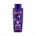 L'Oreal Paris Elvive Colour Protect Anti-Brassiness Purple Shampoo, Neutralises Yellow, Orange & Brassy Tones, Nourishes Highlighted Blonde, Brunette & Grey Hair for Vibrant Colour, 200ml